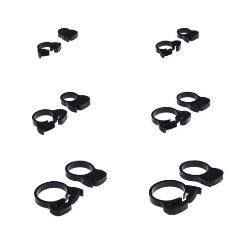 Nylon Hose Clamps for Aquarium Kit 8.1 to 32.5 mm Snap Clamps Black 36 Pack No Leaks Double Grip Teeth