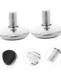 24 Pack Straight Up Adjustable Chair Legs Knock Out Wobbles Fast With Heavy Duty Non Slip Screw In Stabilizers - metal stabilizer with threaded screw