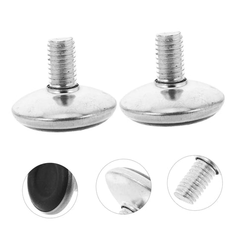24 Pack Straight Up Adjustable Chair Legs Knock Out Wobbles Fast With Heavy Duty Non Slip Screw In Stabilizers - metal stabilizer with threaded screw