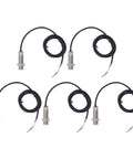 Inductive Proximity Switch Kit With 10mm Sensing Distance 2 Wire Normally Open IP65 Proximity Sensor For AC DC 0 To 250V 150Hz 400mA Output Rock Solid ABS And Aluminum Alloy Housing Easy Mount, 5-pack sensors
