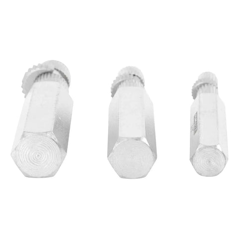 Internal Pipe Extractor Set For Stuck Pipes In Plumbing And HVAC, Heavy Duty Steel Build, 3/8, 1/2, and 3/4 Inch Extractors