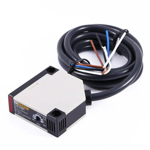 Specular Reflection Photoelectric Sensor Switch 90 To 250V AC 3A Rugged Outdoor Proximity Switch with wires for detection