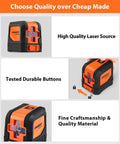 Self Leveling Laser Level 50ft with 360 Degree Magnetic Mounting Plate showing high quality build and details