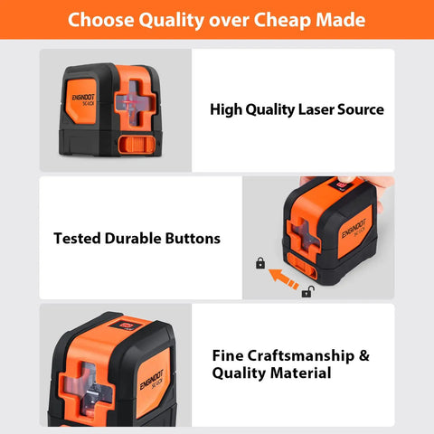 Self Leveling Laser Level 50ft with 360 Degree Magnetic Mounting Plate showing high quality build and details