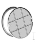 Heavy Duty Removable Recessed Manhole Cover 60 Centimeter Flat Well Cover for Outdoor Yard Drainage