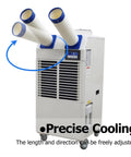 Top Shelf Portable Air Conditioner With 18700 Btu H Commercial Spot Cooler And 14L Water Tank, adjustable air ducts.