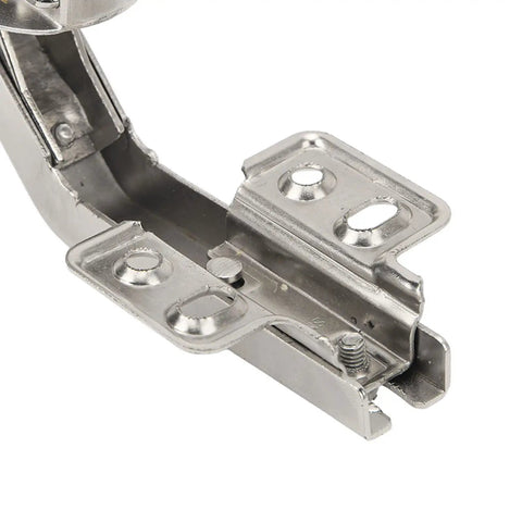 Close-up of 135 Degree Corner Folding Door Hinge for Concealed Cabinets Soft Close 3 Way Adjustment Heavy Duty Steel Cabinet Hinge Built to Last