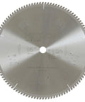 Front view of 15 inch Hitachi 110 Teeth Tungsten Carbide Tipped Saw Blade for fast crosscuts and rip cuts in tough wood and metal
