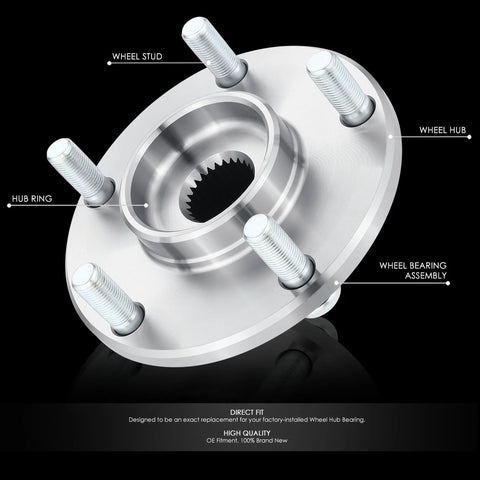 Factory Style Front Wheel Hub Assembly For Nissan Altima 2.5L 2002 2003 2004 2005 2006 Driver Or Passenger Side Bare Steel Replacement Hub With Preinstalled Hub