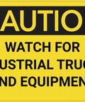 Industrial Trucks Heads Up Safety Sign For Factory Indoor And Outdoor Use 8 By 12 Inch Metal Plaque Wall Decor With Bold Warning