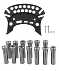 R8 Collets Set 13 Pack Precision Milling Collets One Eighth Inch To Seven Eighth Inch Heavy Duty Mill Chuck Holder For Taper Spindle