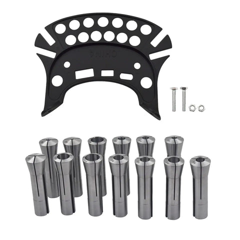 R8 Collets Set 13 Pack Precision Milling Collets One Eighth Inch To Seven Eighth Inch Heavy Duty Mill Chuck Holder For Taper Spindle