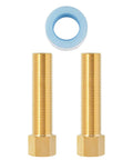 1/2 Inch Brass Pipe Extension Fittings Male To Female NPS Nipple Adapter For Tub Spout, 100mm Length, 2 Pack with tape