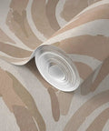 Close-up of Modern Animal Print Pvc Free Type Ii Professional Wallpaper with sleek matte linen finish, unrolled and ready for installation.