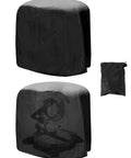 Heavy Duty Miter Saw Cover Two Pack Badass Waterproof Dustproof Case With Snug Bottom Drawcord, black covers for tools.