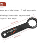 Rear Axle 36mm Wrench For Bike And Motorcycle Maintenance Heavy Duty Hand Tool For Rear Wheel Alignment And Belt Tension Visible Size