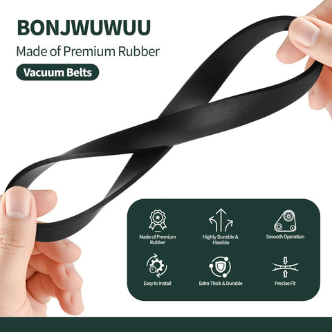 Replacement Vacuum Belts For PowerForce TurboClean PowerBrush Pet Models 2910 2987 2 Pack Compatible With 1606428