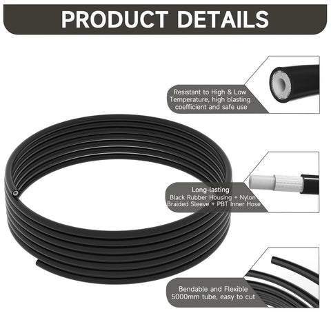 Long 5000mm 16 Foot 4 In Hydraulic Brake Hose For Sram And Shimano Disc Brakes BH90 Compatibility With Deore Slx Xt Xtr