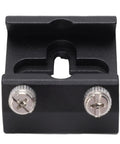 Front view of Beefed Up Aluminum Telescope Mount Base With Anodized Finish Finder Scope Bracket, featuring two screws