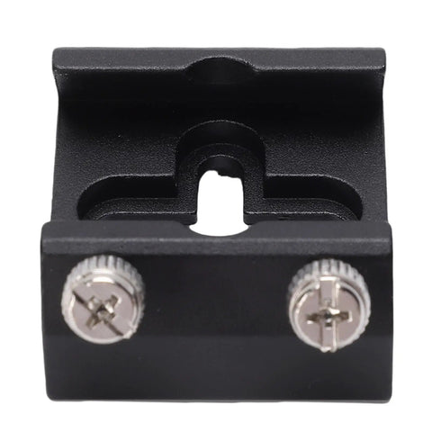 Front view of Beefed Up Aluminum Telescope Mount Base With Anodized Finish Finder Scope Bracket, featuring two screws