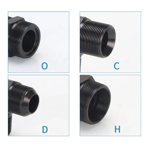 Heavy Duty Carbon Steel Hydraulic Male Tee Fitting Kit Sizes M10 to M24 for High Pressure Fluid Control Systems Built to Kill it on Job Site Without Any Messy Problems or Leaking Fluid Everywhere When You Are Under Pressure Making Serious Cash. black threaded hydraulic male tee fittings, close-up