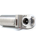 Sanitary Tri Clamp Butterfly Valve 2 Inch With SS304 Stainless Steel Body, Pneumatic Actuator Single Acting, clamp connection front view