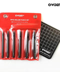 Six Piece Leather Hollow Punch Set for Belts, Watch Bands and Straps, Precision 1.0mm to 5.0mm Punches with Slim Straight Through Design