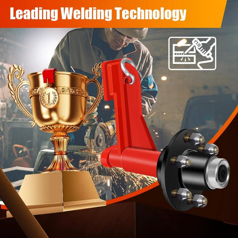 Upgrade 2 Pack 6 Lug Shipping Container Wheel Kit for moving containers with welding technology trophy illustration