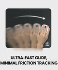 XL Firm Gaming Mouse Pad With Ultra Fast Glide Surface Offers Smooth Controlled Grip For Rapid Tracking And Sharp Aim Adjustments.