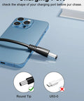 9V AC Power Adapter Charger with round tip for DM7X Drum Module, showing compatibility with charging port on blue device