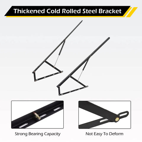 Super Heavy Duty Hydraulic Bed Lift Mechanism 4.6 Ft Gas Spring Platform for Mattress Storage Sofa Hinge thickened cold rolled steel brackets