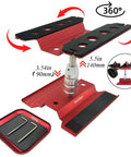 Aluminum RC Car Repair Stand With 360 Degree Rotation, Pro Grade Build, Adjustable Height 112mm to 168mm, Screw Tray And Anti Slip Feet