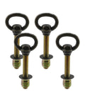 Heavy Duty Swivel Mirror Screws In Classic Antique Brass Finish Slick Adjustable Design Rock Solid Zinc Alloy Build Perfect For Hanging Large Bathroom Mirrors Or Gallery Wall Art Straight Up Quality Hardware 4 Piece Kit
