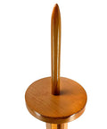 Top view of Wooden Katana Stand For Tatami Mats And Cutting Practice, Heavy Duty Target Base