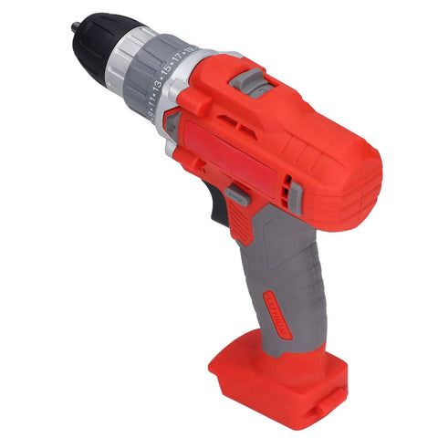 Smooth Operator Cordless Drill With Ergonomic Handle And Forward Reverse Mode Featuring 36V Lithium Battery angled to show grip and chuck.