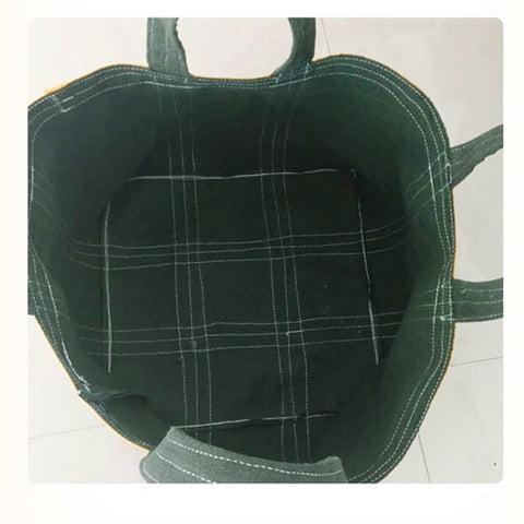 Interior view of Rock Solid Heavy Duty Crane Lifting Bag Anti Tear Reusable Cargo Net Built Tough for hauling materials.