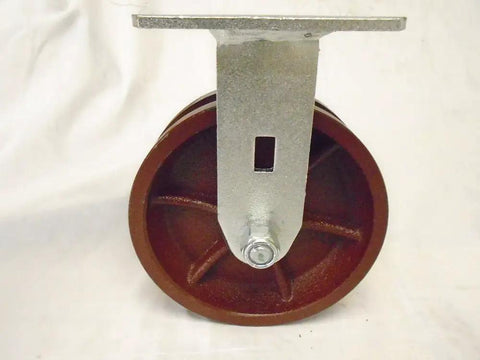 Pro Level Heavy Duty Cart Casters Featuring Genuine Kingpinless Design with 6x2 inch ductile steel wheel and metal bracket