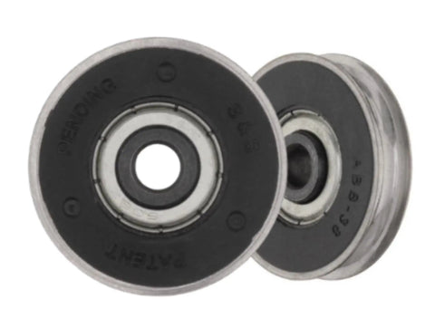Lumidor Sliding Glass Door Roller Kit For Smooth Hassle Free No Drama Patio Access Replacement Hardware With Precision One And A Half Inch Wheel DR-127-SP Pack Of 2, two stainless steel rollers