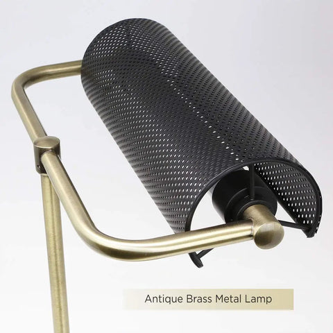 LED Desk Lamp With USB Charging Port And Flexible Swivel Arm, Sturdy Metal Construction, soft white reading light, black shade.