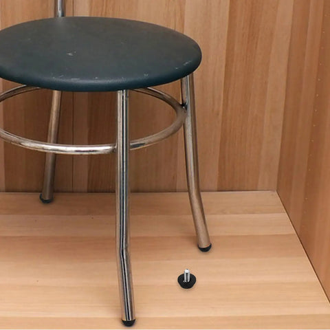Chair with 16 Pack Adjustable Furniture Feet Levelers For Chairs And Tables Metal And Plastic Construction With Height Adjustment