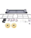 Beast Of A Heavy Duty Platform Cart Built For 2000 Lb Load, U Boat Style Steel Dolly With 6 Wheel Smooth Mobility, 64.6 X 15.7 X 51.2 Inch Deck, Rugged Q235 Steel Construction, Warehouse Workhorse For Bulk Boxes And Equipment. Parts kit with steel deck, frame, wheels, hardware