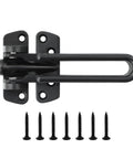 Heavy Duty Swing Bar Door Lock With Secure Latch Guard Clasp And Rust Resistant Zinc Alloy Frame For Inward Swinging Doors with screws.