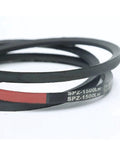 Heavy Duty High Torque Narrow Drive V Belt 3V SPZ Rubber for Tight Spaces, LW 1937mm Length, Smooth Power Transmission, Built Tough to Handle Big Torque, Low Maintenance, Speedy Performance, Cost Effective Belt Drive, black rubber belt