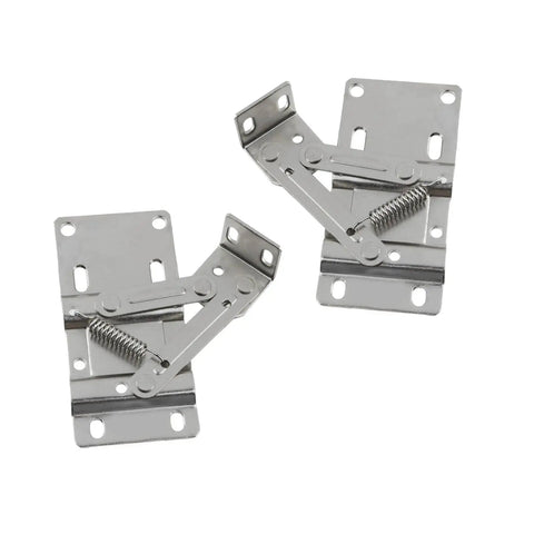 Four Pack Tip Out Tray Hinges For Flip Up Cabinets, 45 Degree Soft Close Concealed Cabinet Hinges For Kitchen Sink And Bathroom, Includes 97x46mm Sloped Tray Hinges