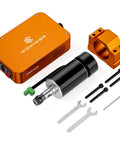 CNC Spindle Motor 500W With Power Control Box, 52mm diameter spindle, ER11 chuck, tools and mounting bracket for engraving and milling.