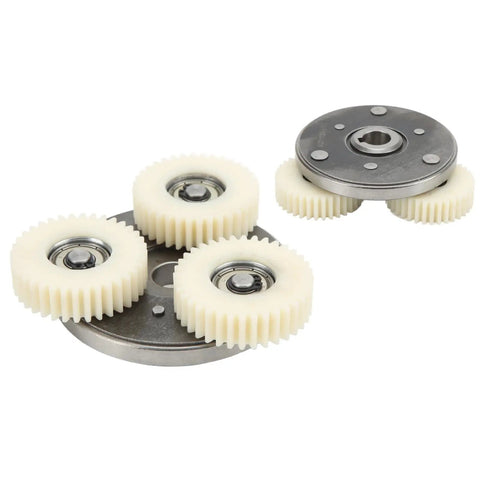 Beefed Up Electric Bike Motor Gear Clutch Kit 500W 750W Upgrade with 36T nylon planetary gear and steel clutch assembly close-up