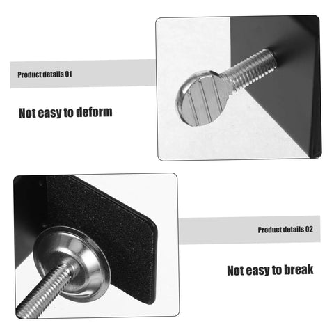 Close-up of Adjustable Deck Torch Clamps Durable Railing Holders details, showcasing secure G clamp design with sturdy metal construction.