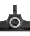 Turbo Floor Brush For Low To Medium Pile Carpets, Air Powered, Nonstick Hair And Thread Remover in black, front view