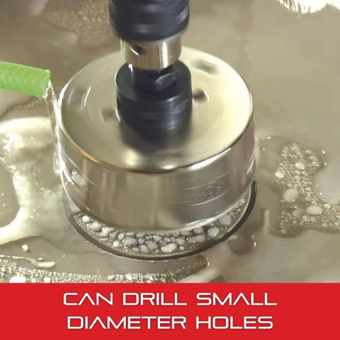 Diamond Grit Hole Saw For Small Diameter Holes 2-1/2 In Diameter 1-5/8 In Cutting Depth 5/8-18 Thread XA2/XA10 Arbor drilling glass