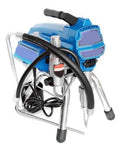 Pro Grade Airless Paint Sprayer Gun Heavy Duty Industrial Painting Machine with high pressure spray nozzle and tubing.